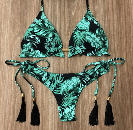 Floral print bikini trendy