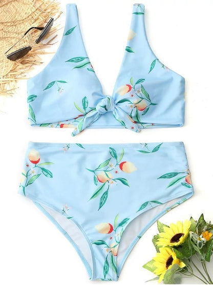 Bikini trendy knotted double-sided swimsuit