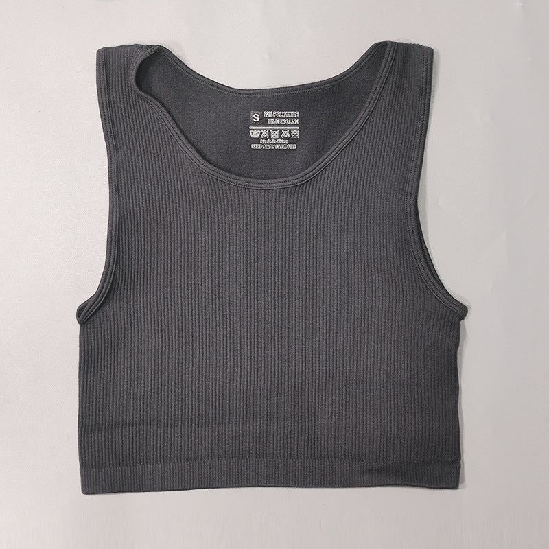 Quick Dry Thread Fitness Vest Beautiful Back Sports Seamless Underwear trendy