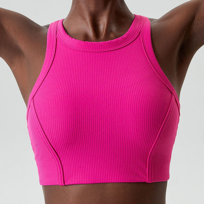 Sports Underwear Long Yoga Vest Breast Holding Fitness Running Bra trendy
