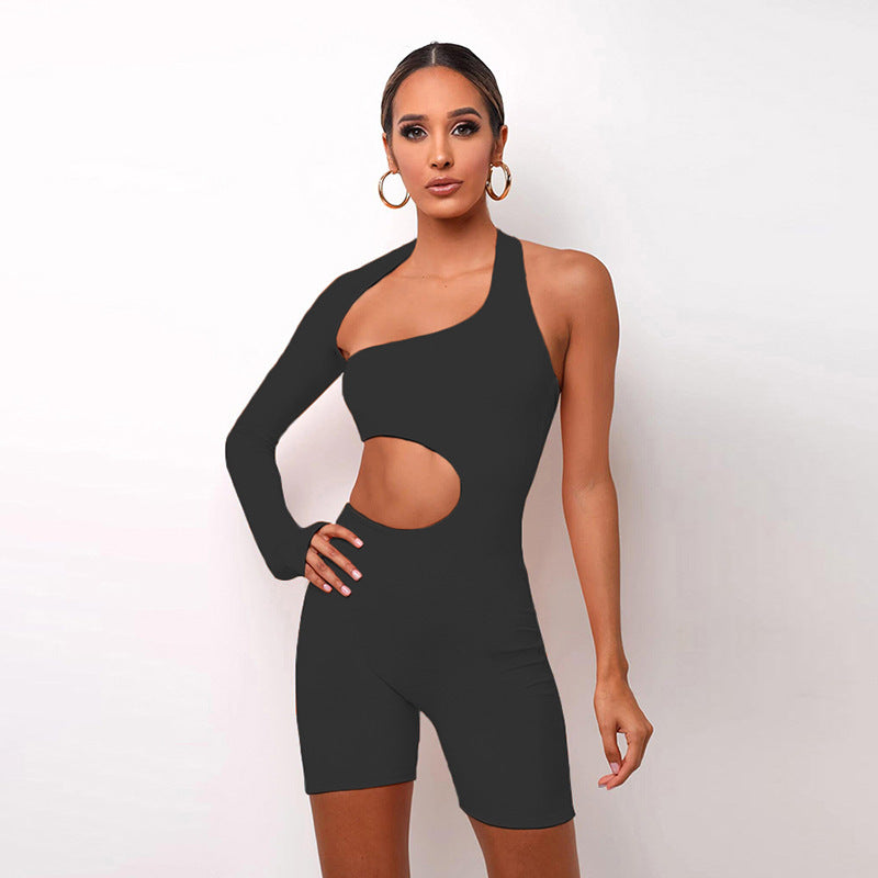 Women Tight Fitness Yoga Suits Off Shoulder Tops And Shorts Tops 2pcs Set trendy