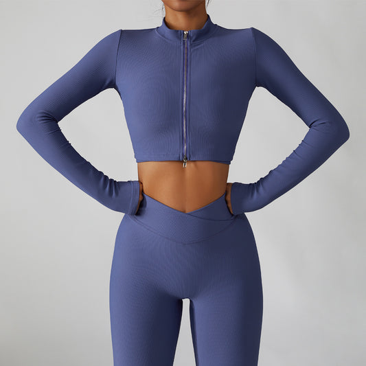 Quick Drying Fitness Coat For Women Breathable And Tight trendy