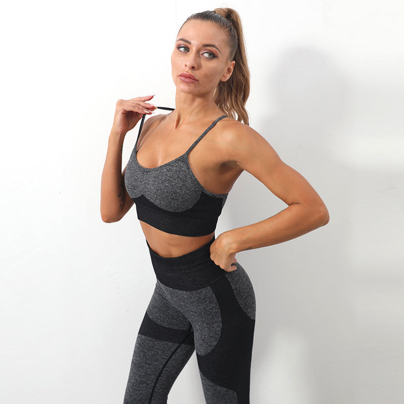 Sports Sling Bra High Elastic Tight Fitness Pants Suit Women trendy