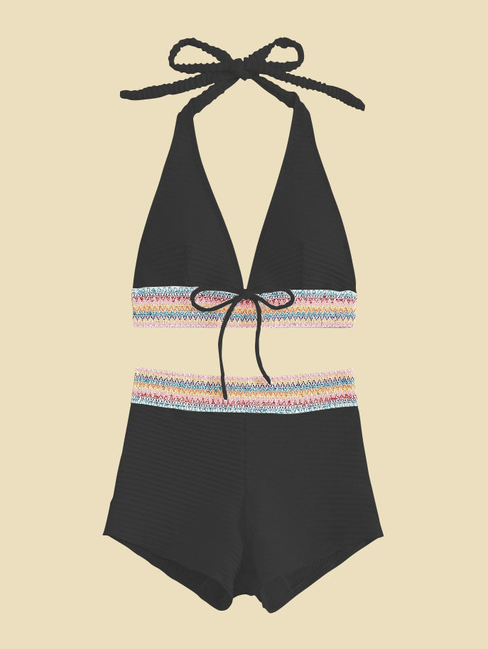 Women's Split High Waist Bikini Suit trending