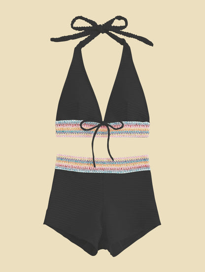 Women's Split High Waist Bikini Suit trending