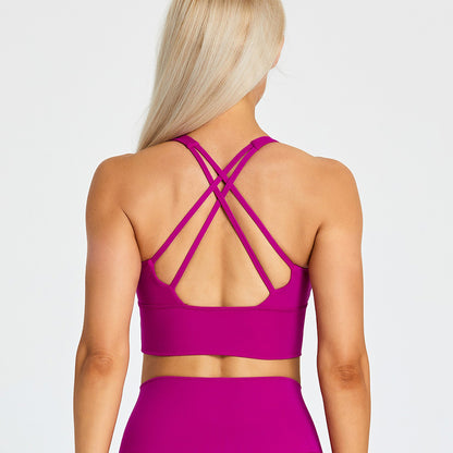 Fitness Bra With Chest Pad Cross Beauty Back Exercise Underwear fashion