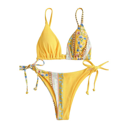 Split Two-piece Bikini Push-up Three-point trendy