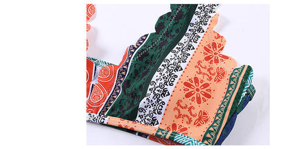 Low Rise Triangle Bikini | Vibrant Print Swimsuit | Summer Beachwear for Women