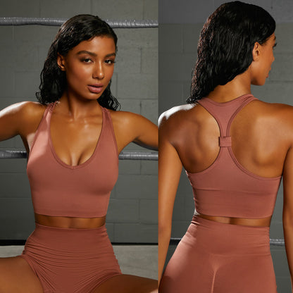Women's Beauty Back Exercise Fitness Wear European And American High-waisted Yoga Pants