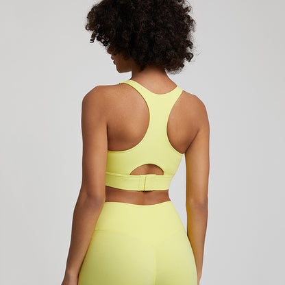 New Nude Feel Yoga Vest Women's European And American Shockproof Outdoor
