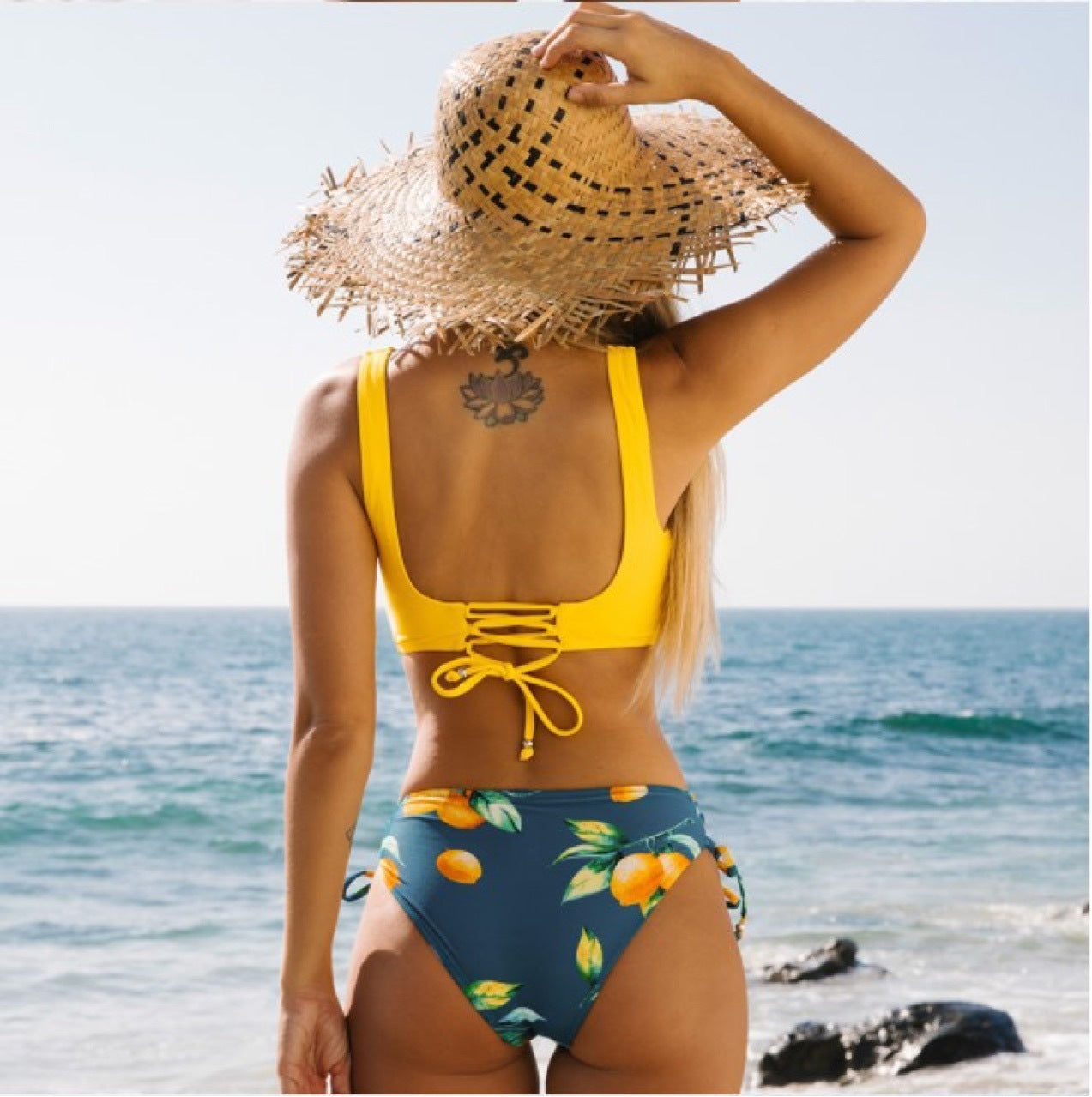 Yellow Bikini Swimsuit For Women trendy
