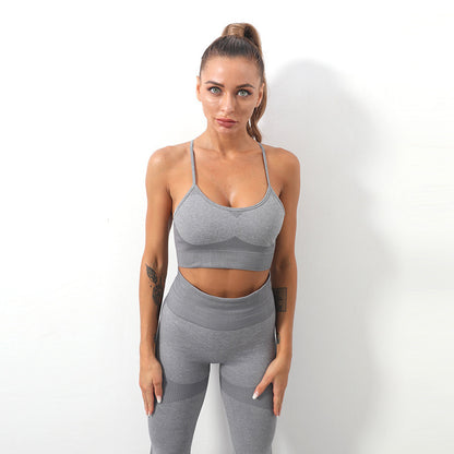 Sports Sling Bra High Elastic Tight Fitness Pants Suit Women trendy