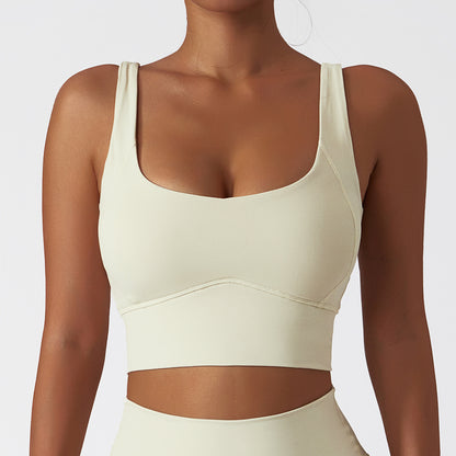 Running Sports Quick-drying Nude Feel Yoga Push Up Bras Shockproof Fitness Vest trendy