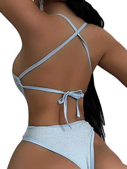 New Solid Color Sexy One Piece Swimsuit